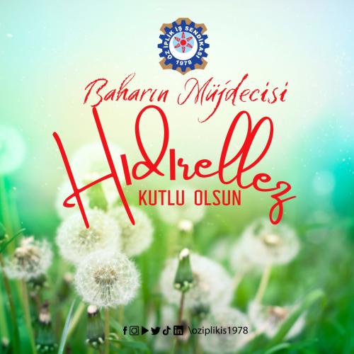 BAHARIN MÜJDECİSİ HIDIRELLEZ KUTLU OLSUN